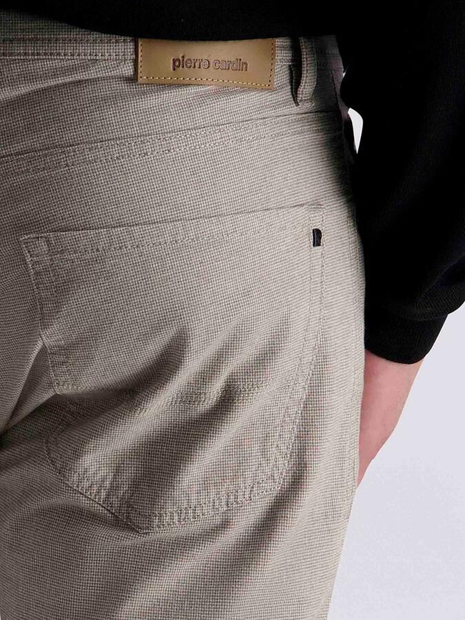 Pierre Cardin Broek Lyon Tapered Print Greige - Foto 4