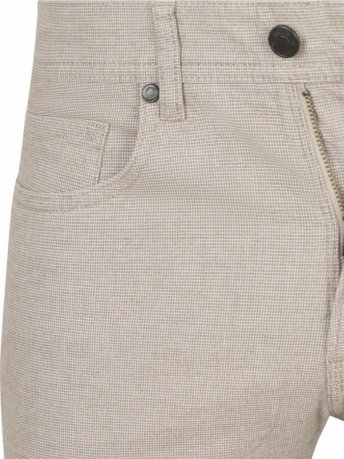 Pierre Cardin Broek Lyon Tapered Print Greige - Foto 5