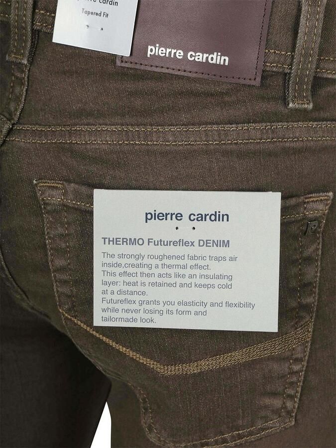 Pierre Cardin Broek Lyon Tapered Raw Bruin - Foto 3