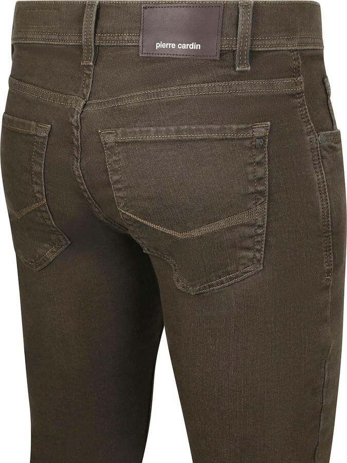 Pierre Cardin Broek Lyon Tapered Raw Bruin - Foto 4