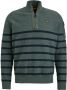 PME LEGEND Heren Truien & Vesten Half Zip Collar Cotton Rib Knit Groen - Thumbnail 2