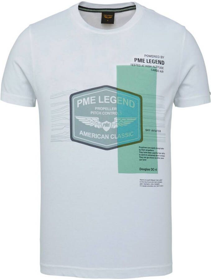 PME Legend Jersey T-Shirt Logo Wit
