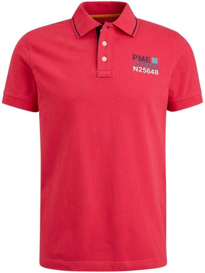 PME LEGEND Heren Polo's & T-shirts Short Sleeve Polo Stretch Pique Package Roze - Foto 3