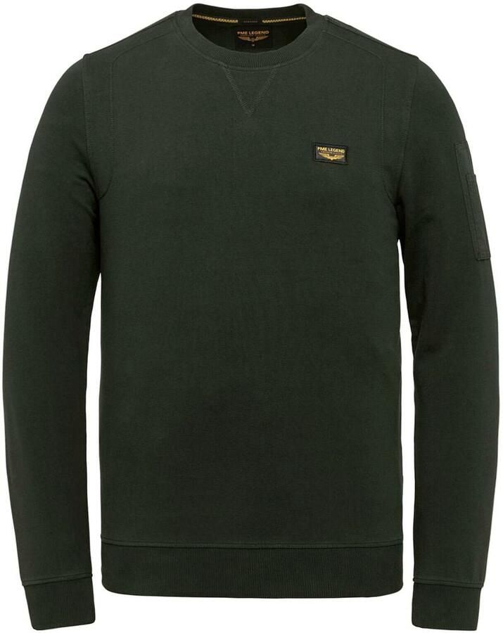 PME Legend Bruine Longsleeve met Schouderdetails Green Heren - Foto 5