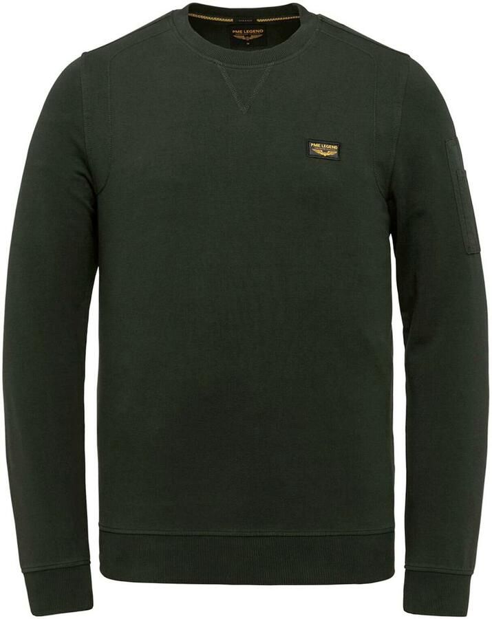 PME Legend Bruine Longsleeve met Schouderdetails Green Heren - Foto 4
