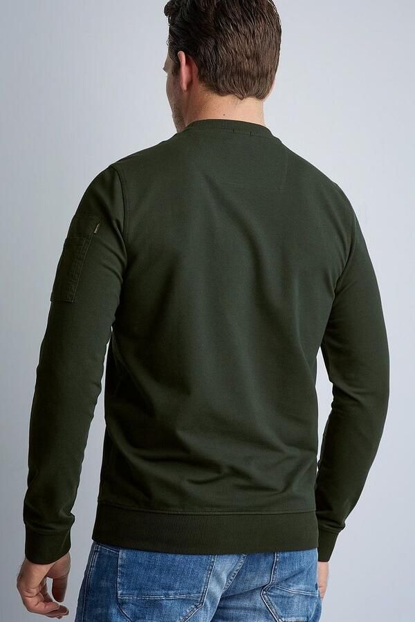 PME Legend Bruine Longsleeve met Schouderdetails Green Heren - Foto 5