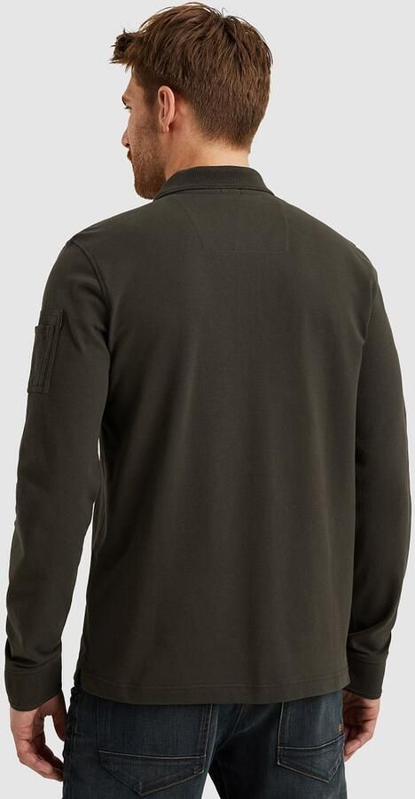 PME Legend American Classic Longsleeve Poloshirt Beluga - Foto 4