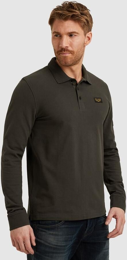 PME Legend American Classic Longsleeve Poloshirt Beluga - Foto 5