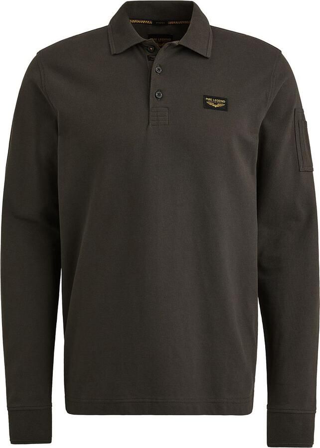 PME Legend American Classic Longsleeve Poloshirt Beluga - Foto 3