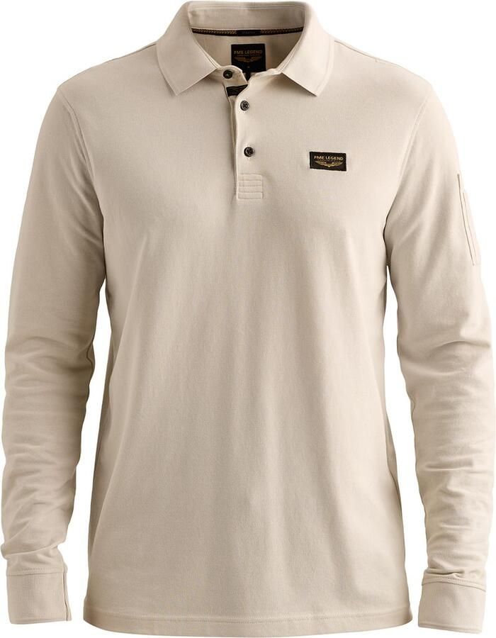 PME LEGEND American Classic polo met lange mouwen en flight pocket - Foto 2