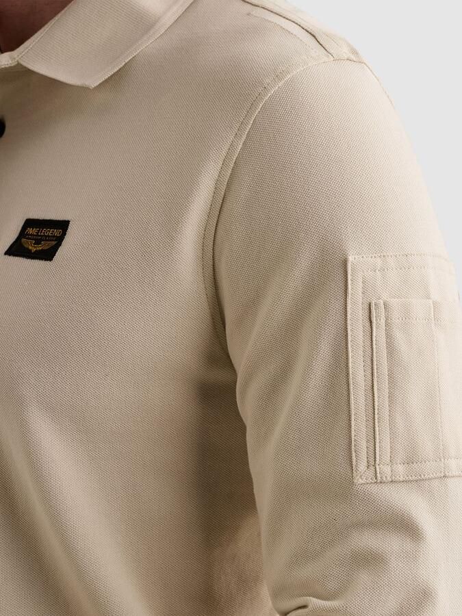 PME LEGEND American Classic polo met lange mouwen en flight pocket - Foto 4