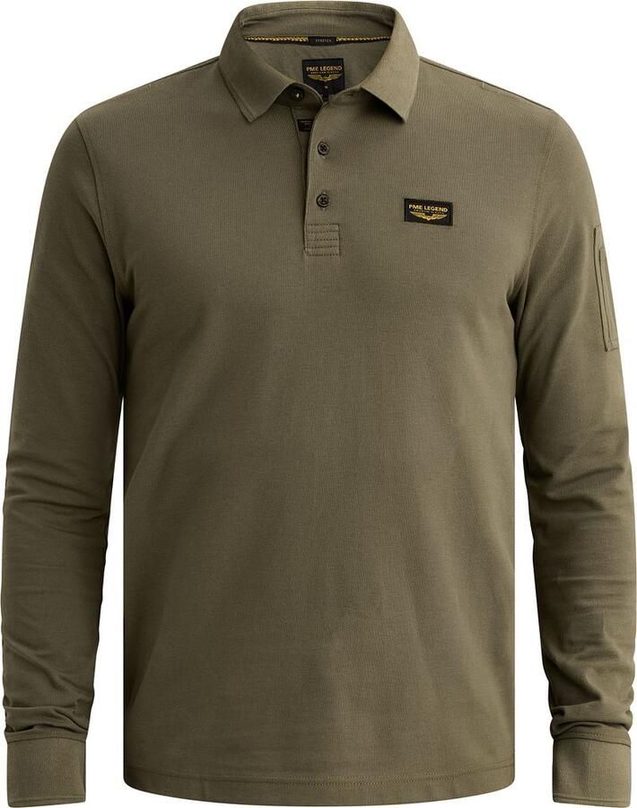 PME LEGEND American Classic polo met lange mouwen en flight pocket - Foto 2