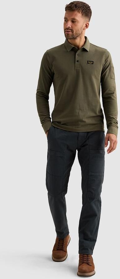 PME LEGEND American Classic polo met lange mouwen en flight pocket - Foto 6
