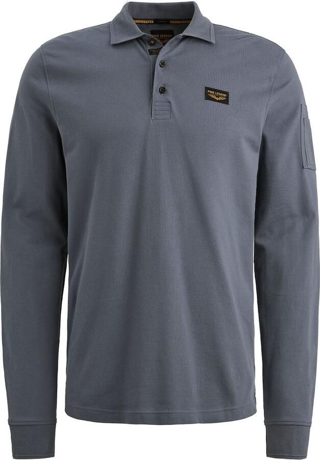 PME Legend American Classic Longsleeve Poloshirt Vintage Indigo