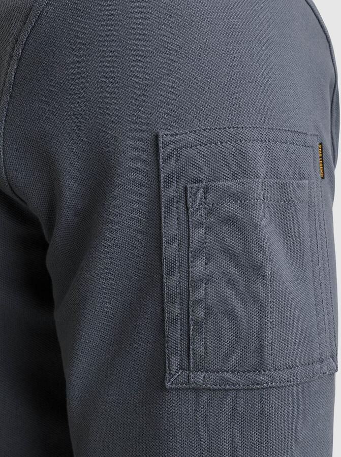 PME Legend American Classic Longsleeve Poloshirt Vintage Indigo - Foto 3