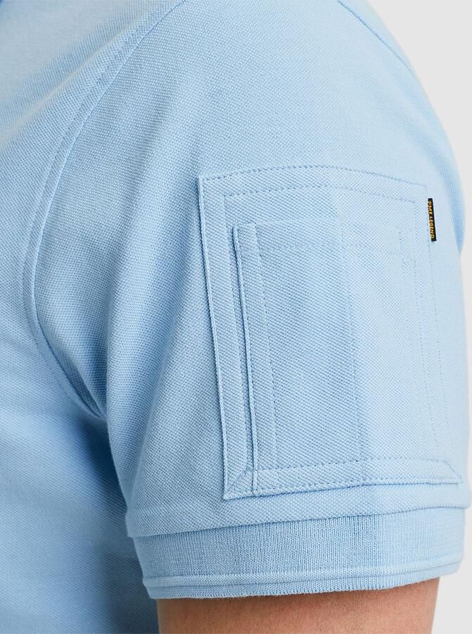 PME LEGEND Heren Polo's & T-shirts Trackway Polo Lichtblauw - Foto 6
