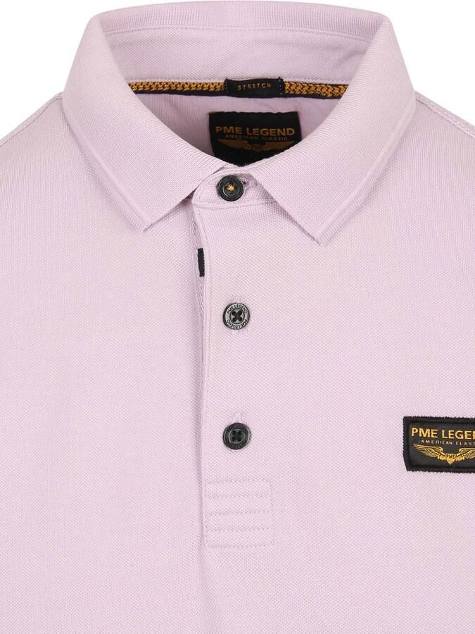 PME LEGEND Heren Polo's & T-shirts Trackway Polo Lila - Foto 3