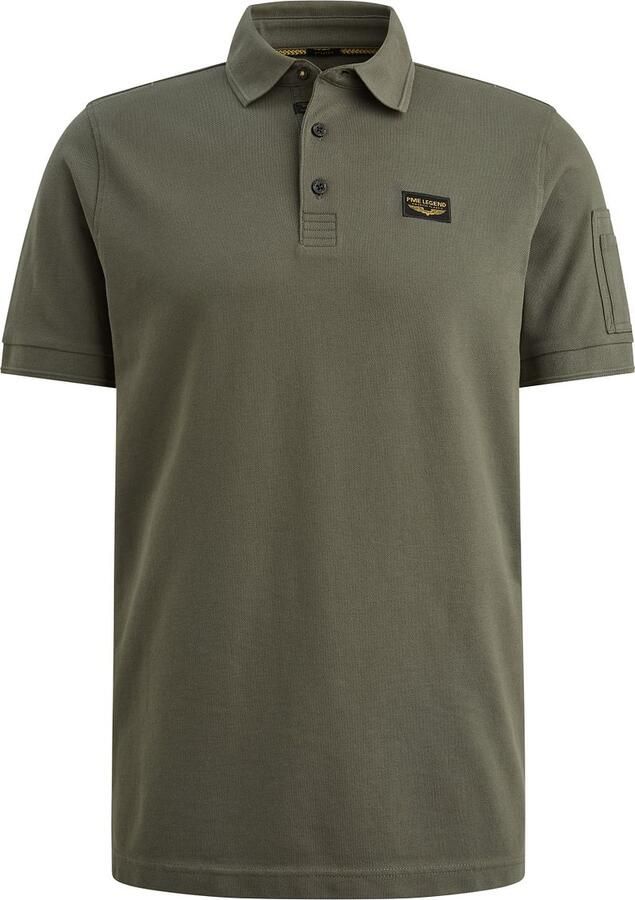 PME LEGEND Heren Polo's & T-shirts Trackway Polo Olijf