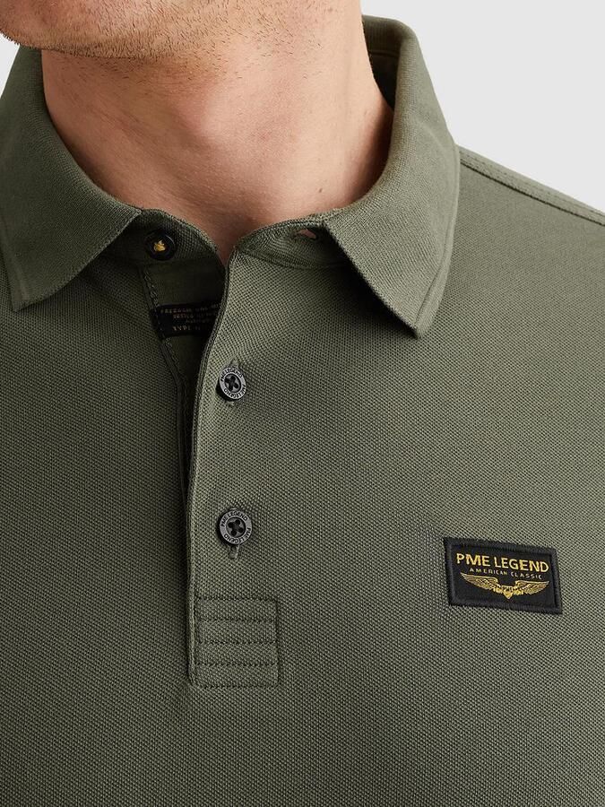 PME LEGEND Heren Polo's & T-shirts Trackway Polo Olijf - Foto 2