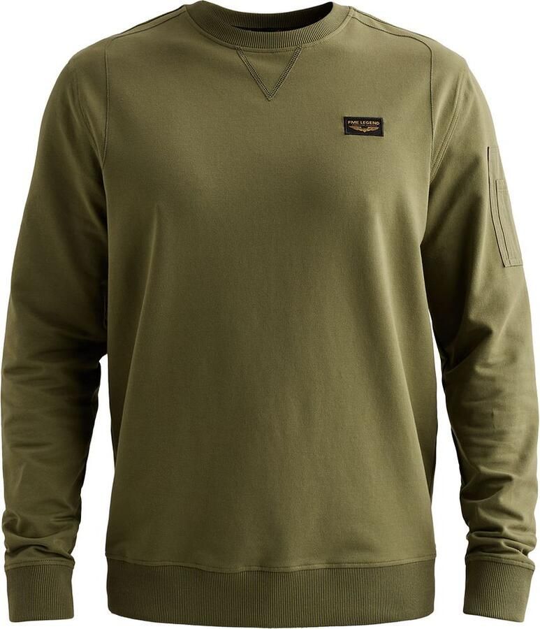 PME LEGEND Heren Truien & Vesten Crewneck American Classic Khaki - Foto 5