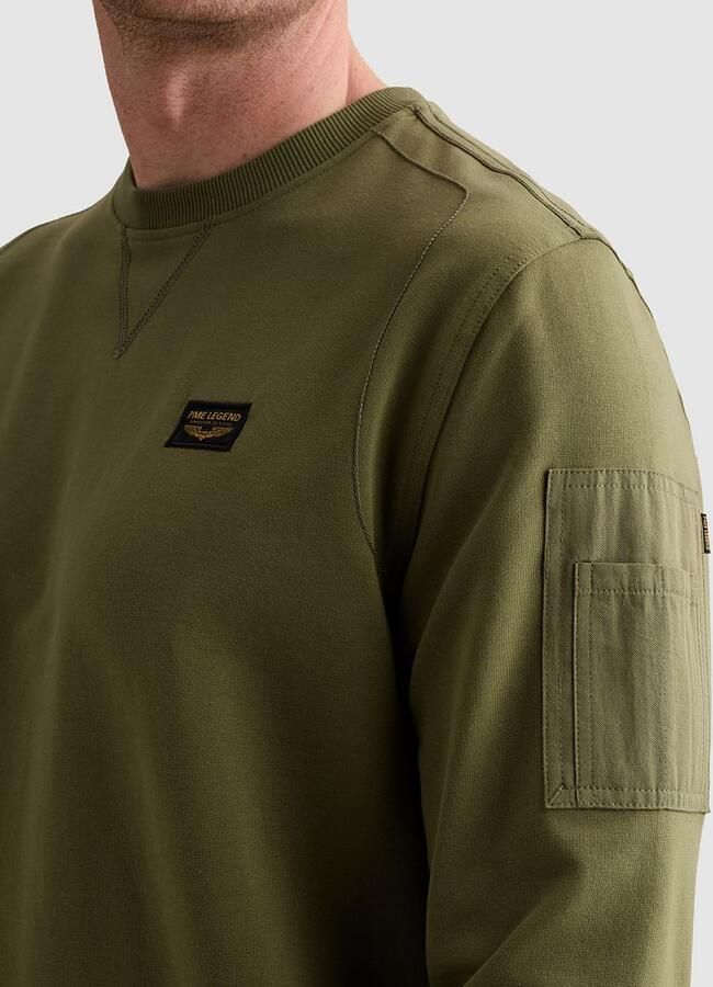 PME LEGEND Heren Truien & Vesten Crewneck American Classic Khaki - Foto 7