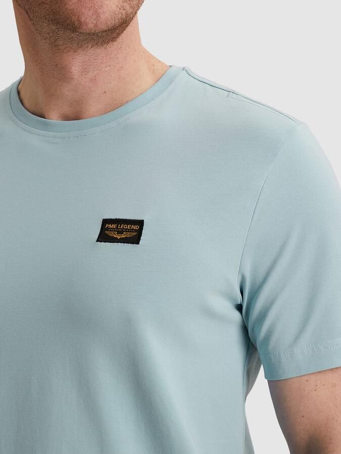 PME LEGEND Heren Polo's & T-shirts Short Sleeve R-neck Guyver Tee Lichtblauw - Foto 8