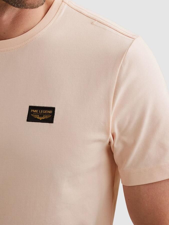PME LEGEND Heren Polo's & T-shirts Short Sleeve R-neck Guyver Tee Lichtroze - Foto 7