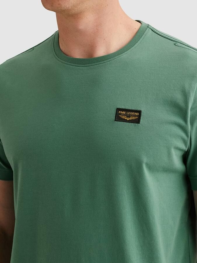 PME LEGEND Heren Polo's & T-shirts Short Sleeve R-neck Guyver Tee Groen - Foto 2