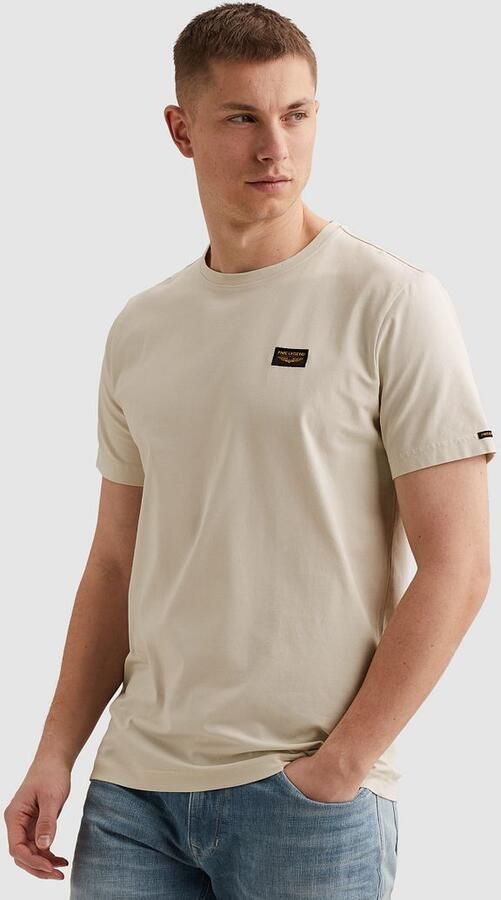 PME LEGEND Heren Polo's & T-shirts Short Sleeve R-neck Guyver Tee Ecru - Foto 8