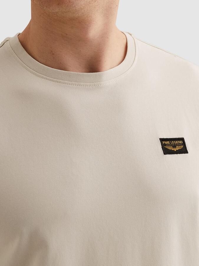 PME LEGEND Heren Polo's & T-shirts Short Sleeve R-neck Guyver Tee Ecru - Foto 7