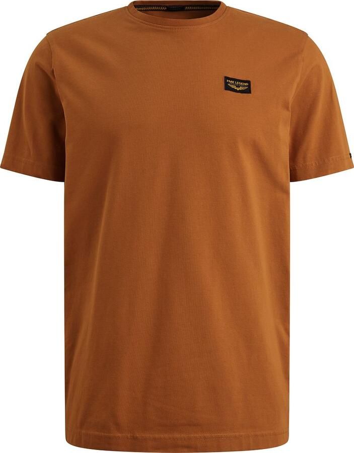 PME LEGEND Heren Polo's & T-shirts Short Sleeve R-neck Guyver Tee Oranje - Foto 7
