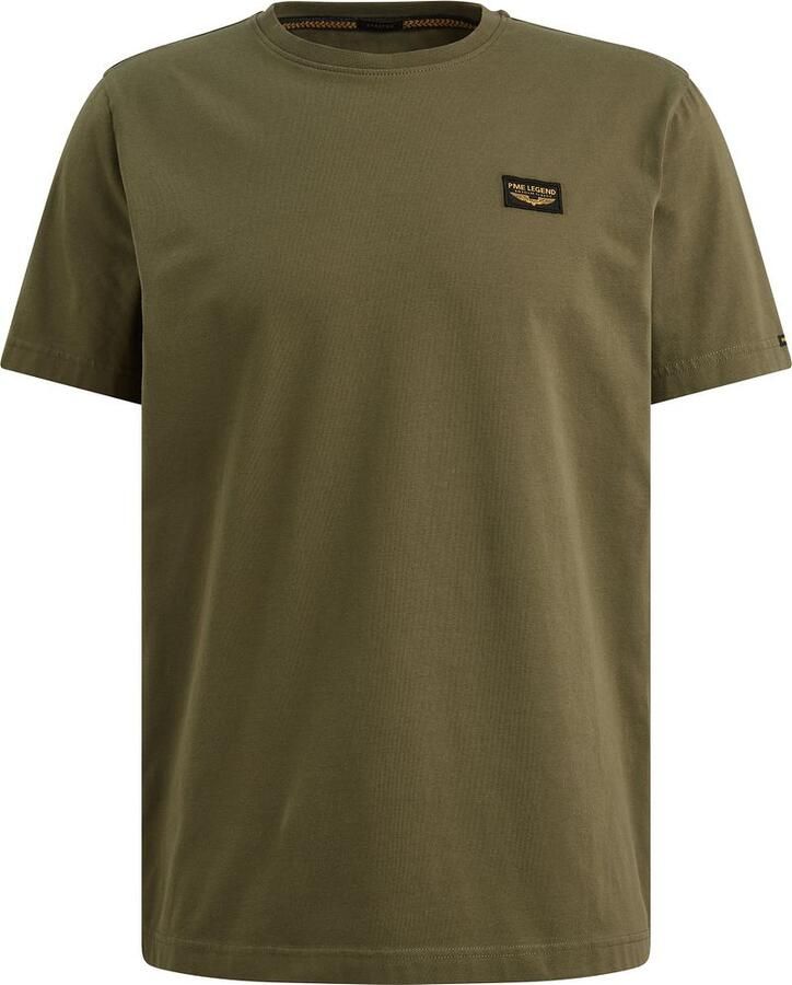 PME LEGEND Heren Polo's & T-shirts Short Sleeve R-neck Guyver Tee Olijf