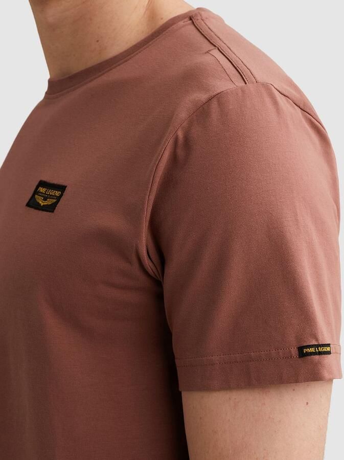 PME LEGEND Heren Polo's & T-shirts Short Sleeve R-neck Guyver Tee Bordeaux - Foto 6