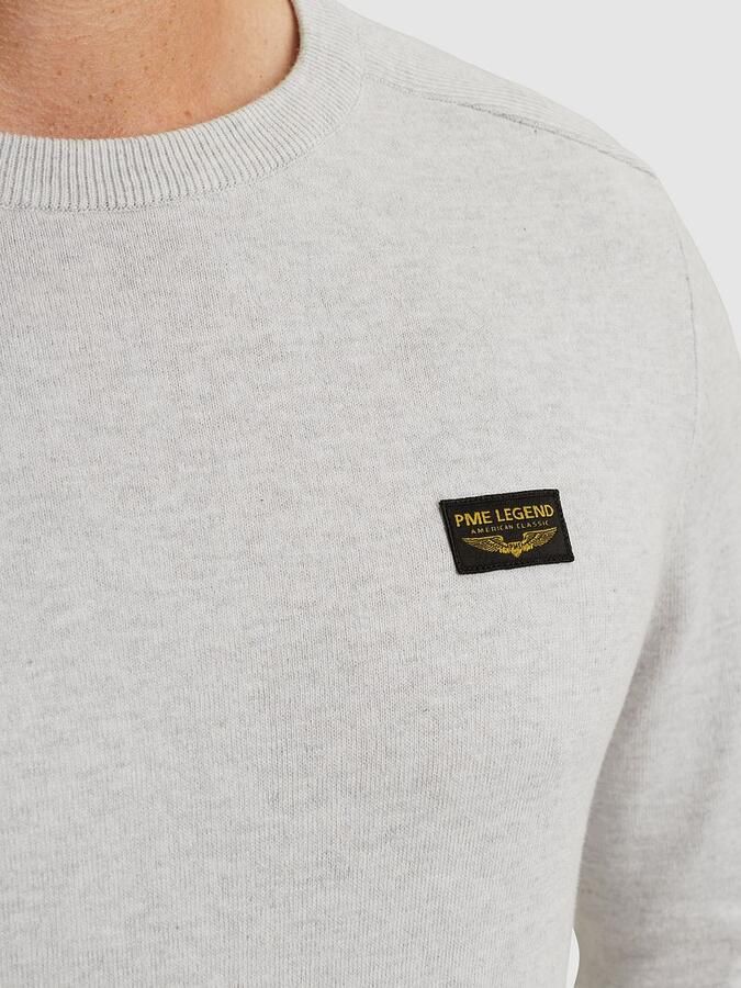 PME Legend American Classic Trui Lichtgrijs Melange - Foto 4
