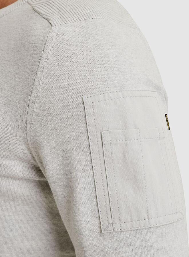 PME Legend American Classic Trui Lichtgrijs Melange - Foto 5