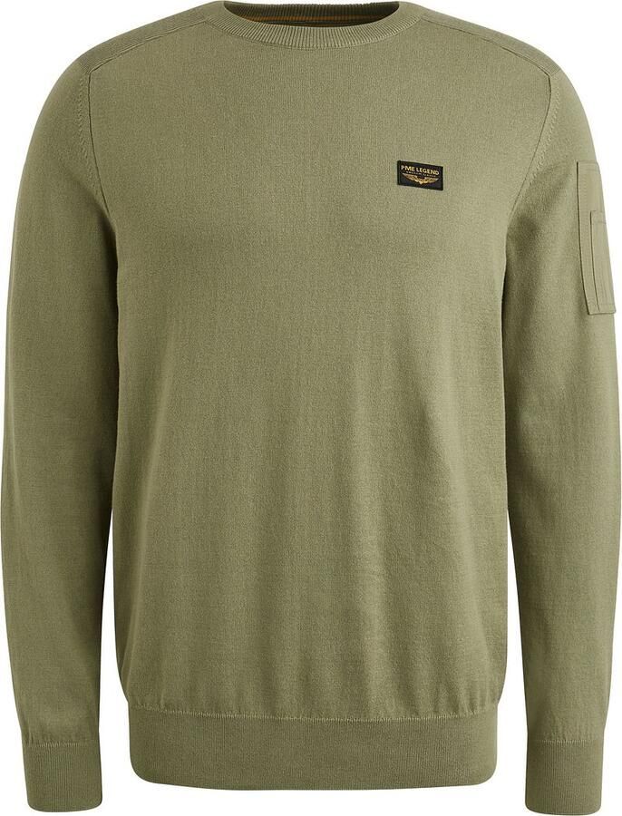 PME LEGEND Heren Truien & Vesten American Classic Knit Khaki - Foto 5