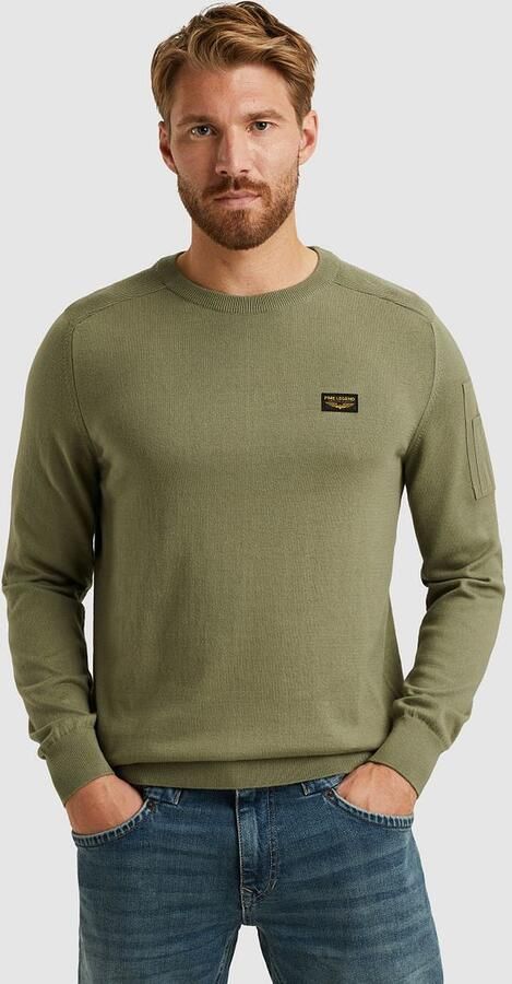 PME LEGEND Heren Truien & Vesten American Classic Knit Khaki - Foto 10