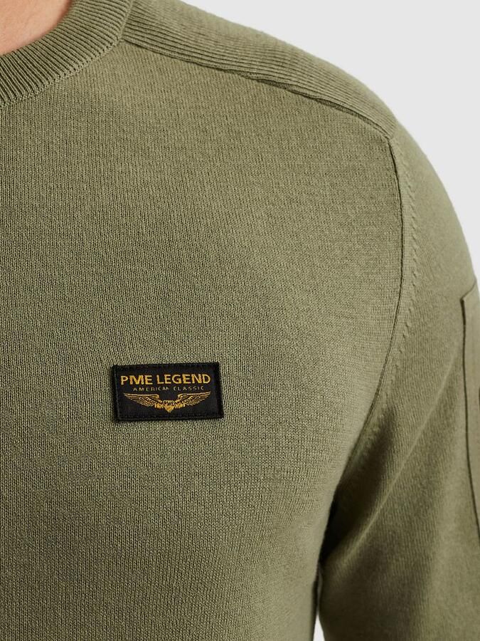 PME LEGEND Heren Truien & Vesten American Classic Knit Khaki - Foto 6