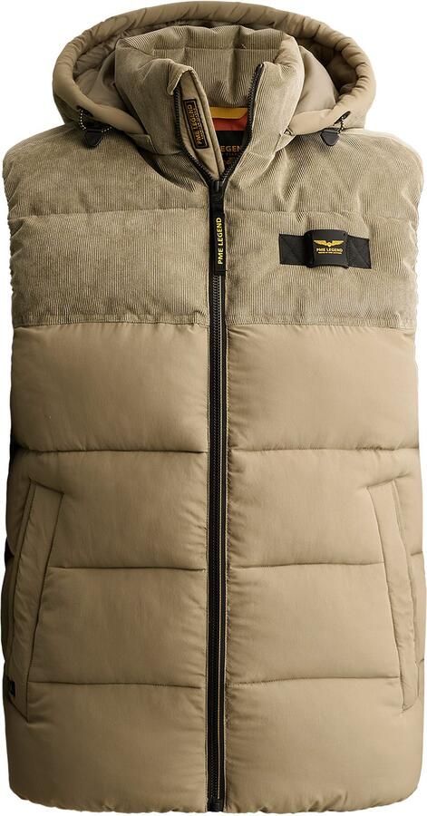 PME LEGEND Heren Jassen Bodywarmer Gobbler Bw Mix Fabric Zand - Foto 6