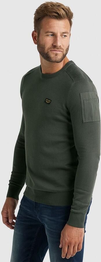 PME LEGEND Heren Truien & Vesten R-neck American Classic Buckley Knit Groen - Foto 14