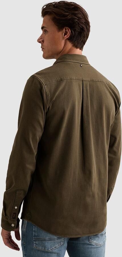 PME LEGEND Denim overhemd met overdyed wassing en borstzak - Foto 9