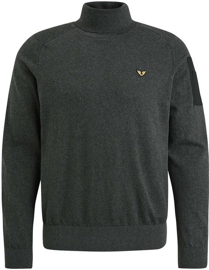 PME LEGEND Heren Truien & Vesten Turtleneck Cotton Knit Antraciet - Foto 5
