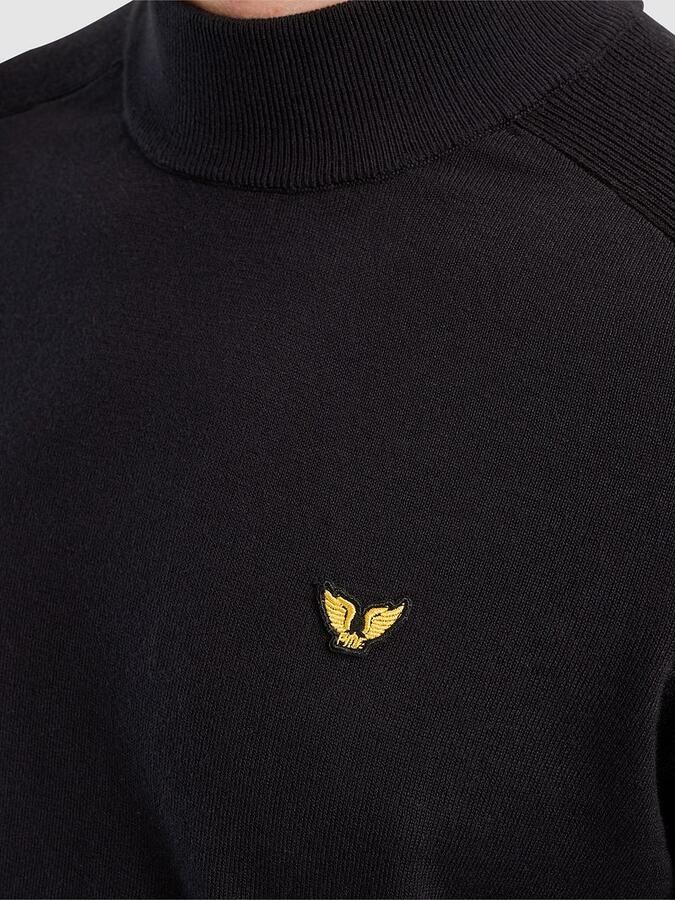 PME LEGEND Heren Truien & Vesten Mock Neck Cotton Knit Zwart - Foto 2