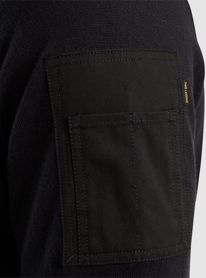 PME LEGEND Heren Truien & Vesten Mock Neck Cotton Knit Zwart - Foto 3