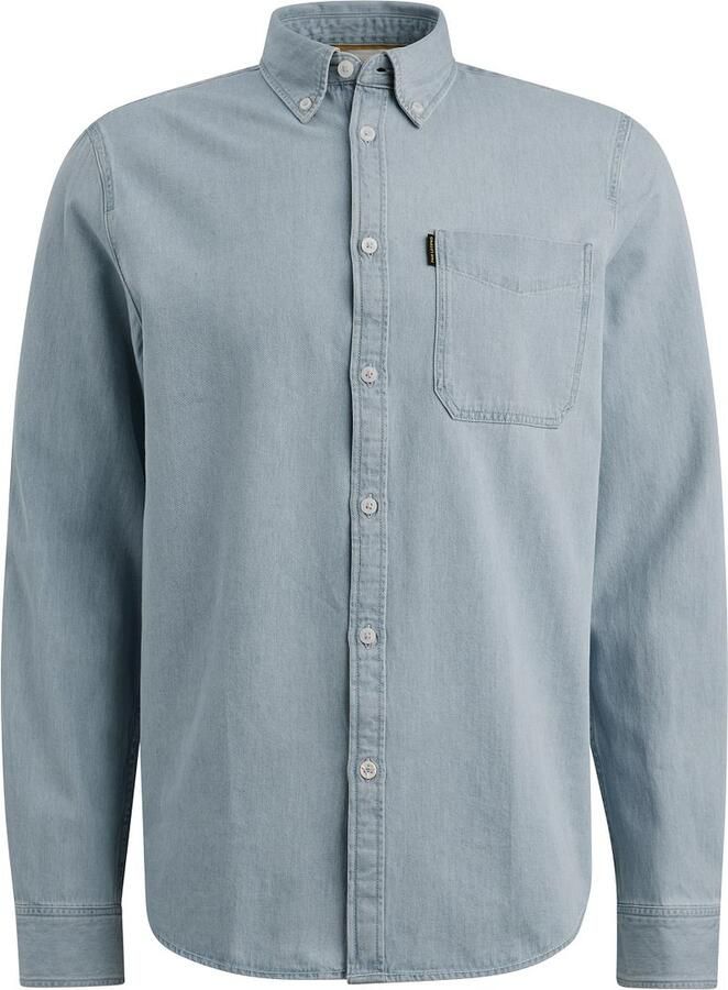 PME Legend regular fit vrijetijdshemd met borstzak en labeldetail