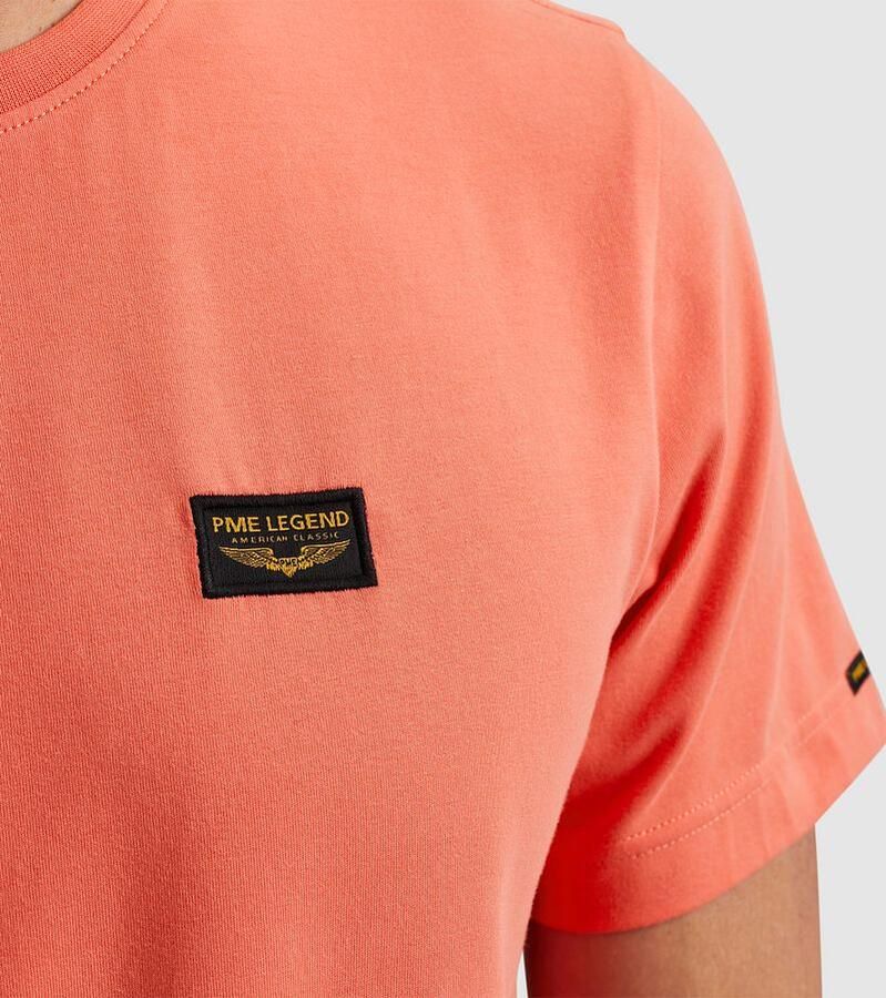 PME LEGEND Heren Polo's & T-shirts Short Sleeve R-neck Guyver Tee Koraal - Foto 3