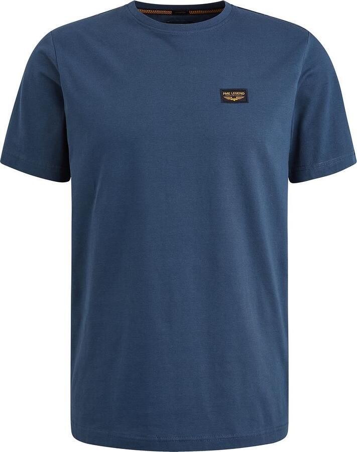 PME LEGEND Heren Polo's & T-shirts Short Sleeve R-neck Guyver Tee Donkerblauw