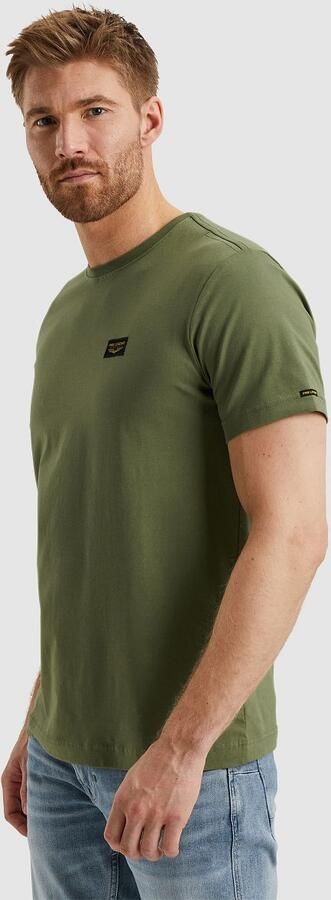 PME LEGEND Heren Polo's & T-shirts Short Sleeve R-neck Guyver Tee Groen - Foto 4