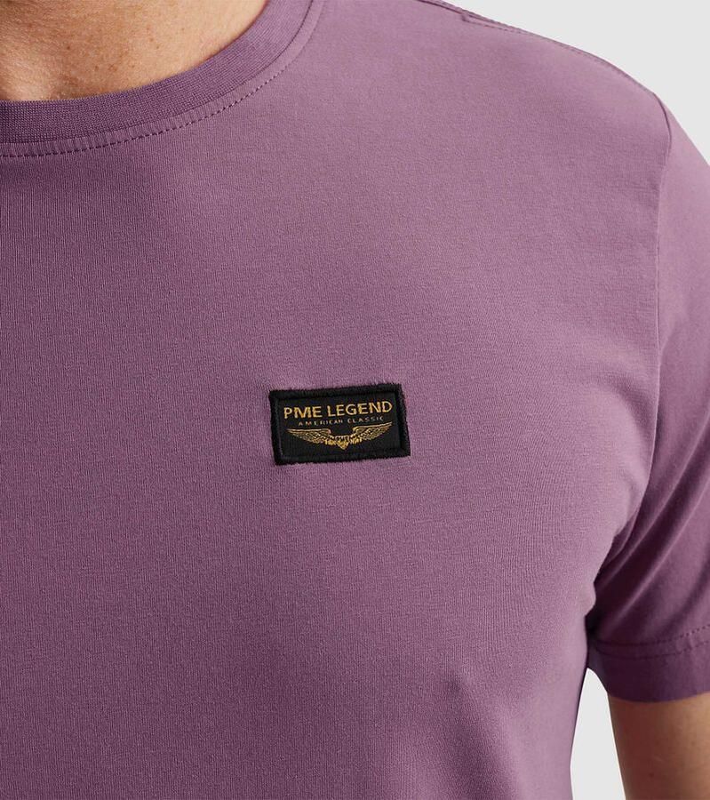 PME LEGEND Heren Polo's & T-shirts Short Sleeve R-neck Guyver Tee Paars - Foto 2