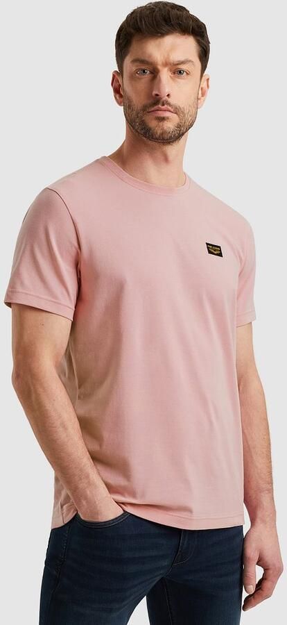 PME LEGEND Heren Polo's & T-shirts Short Sleeve R-neck Guyver Tee Roze - Foto 5